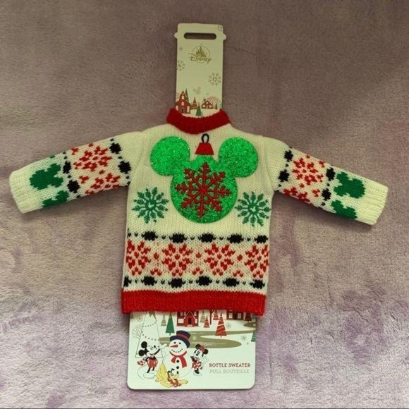Disney Mickey Christmas Holiday Bottle Sweater - Picture 4 of 4